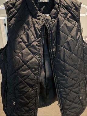 It’s Fall ! Quilted Black Women's Vest Jacket - Classic Lightweight Layer